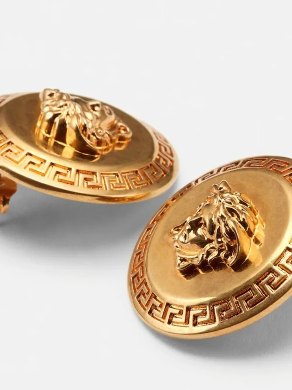 Versace Gold Medusa Round Cufflinks